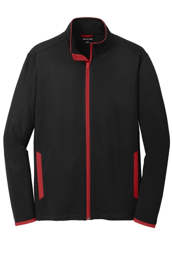 Sport-Tek - Sport-Wick® Stretch Contrast Full-Zip Jacket. ST853