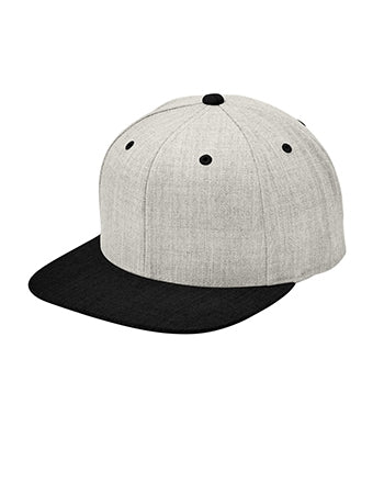 Sport-Tek - Yupoong® Flat Bill Snapback Cap. STC19