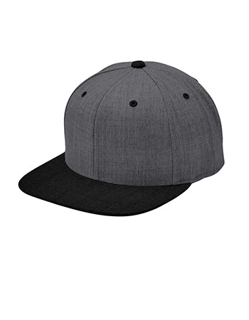 Sport-Tek - Yupoong® Flat Bill Snapback Cap. STC19