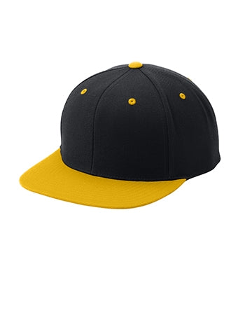 Sport-Tek - Yupoong® Flat Bill Snapback Cap. STC19