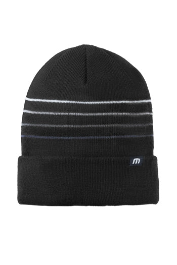 TravisMathew - Striped Cuffed Beanie. TM1MY393