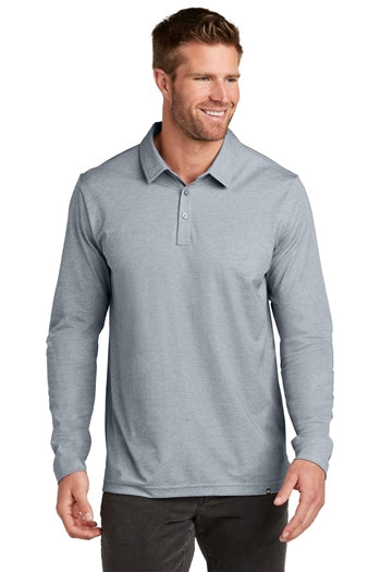 TravisMathew - Oceanside Heather Long Sleeve Polo. TM1MZ343