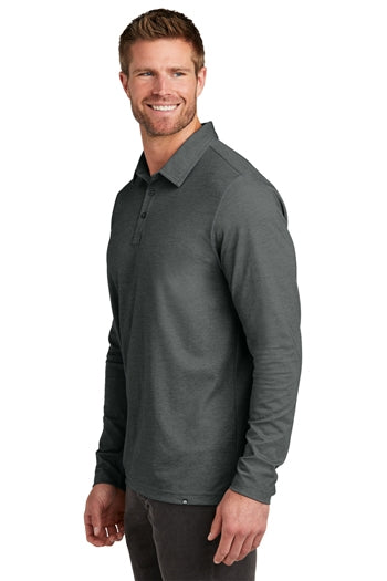 TravisMathew - Oceanside Heather Long Sleeve Polo. TM1MZ343
