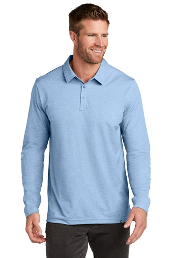 TravisMathew - Oceanside Heather Long Sleeve Polo. TM1MZ343