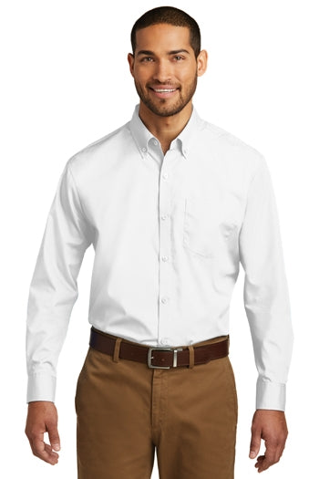 Port Authority - Long Sleeve Carefree Poplin Shirt. W100