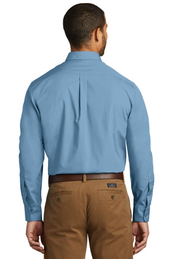 Port Authority - Long Sleeve Carefree Poplin Shirt. W100