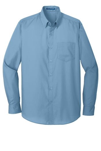 Port Authority - Long Sleeve Carefree Poplin Shirt. W100