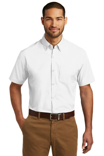 Port Authority - Short Sleeve Carefree Poplin Shirt. W101