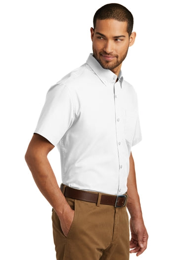 Port Authority - Short Sleeve Carefree Poplin Shirt. W101