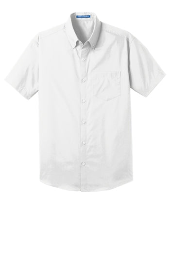 Port Authority - Short Sleeve Carefree Poplin Shirt. W101