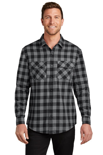 Port Authority - Plaid Flannel Shirt. W668