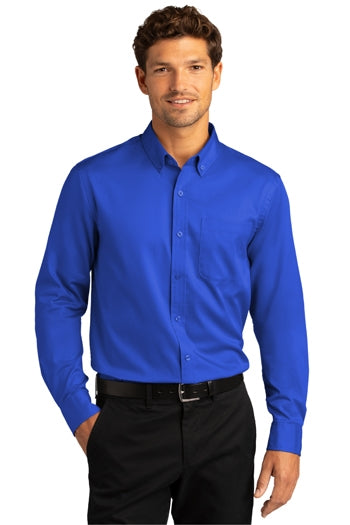 Port Authority - Long Sleeve SuperPro React™ Twill Shirt. W808