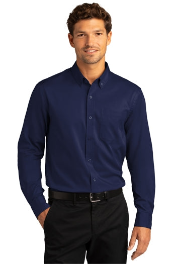Port Authority - Long Sleeve SuperPro React™ Twill Shirt. W808