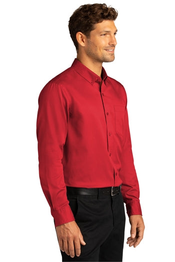 Port Authority - Long Sleeve SuperPro React™ Twill Shirt. W808