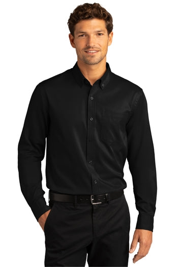 Port Authority - Long Sleeve SuperPro React™ Twill Shirt. W808