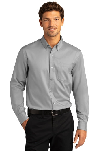 Port Authority - Long Sleeve SuperPro React™ Twill Shirt. W808