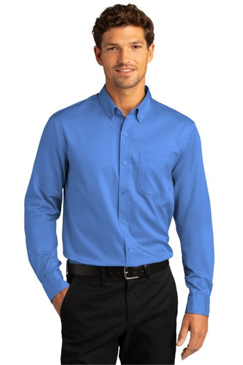 Port Authority - Long Sleeve SuperPro React™ Twill Shirt. W808