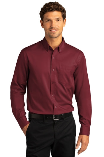 Port Authority - Long Sleeve SuperPro React™ Twill Shirt. W808
