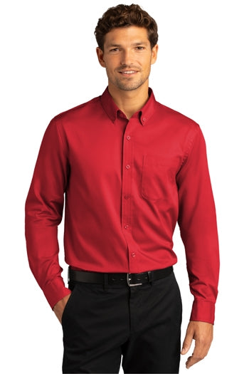 Port Authority - Long Sleeve SuperPro React™ Twill Shirt. W808