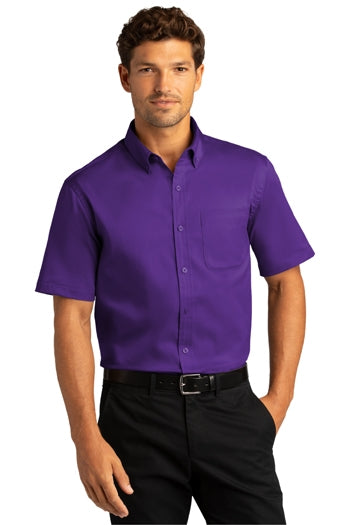 Port Authority - Short Sleeve SuperPro React™Twill Shirt. W809