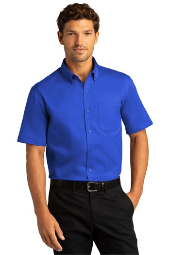 Port Authority - Short Sleeve SuperPro React™Twill Shirt. W809