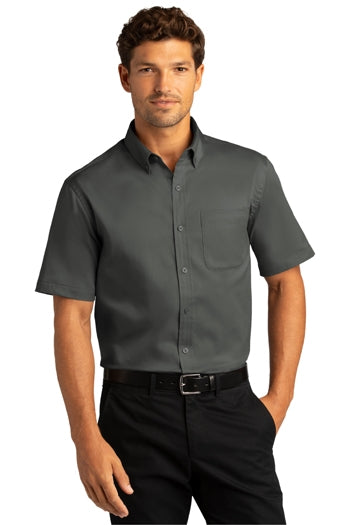 Port Authority - Short Sleeve SuperPro React™Twill Shirt. W809