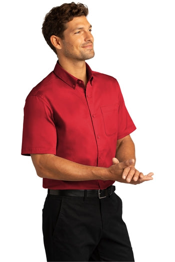 Port Authority - Short Sleeve SuperPro React™Twill Shirt. W809