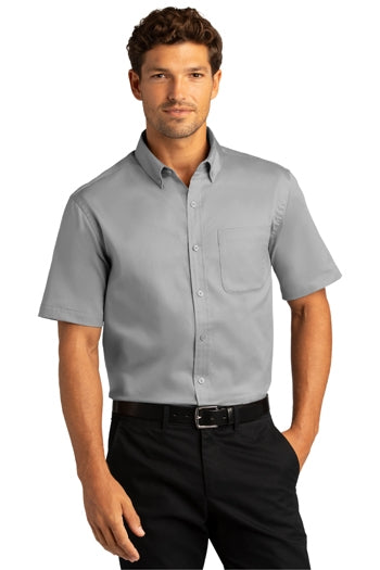 Port Authority - Short Sleeve SuperPro React™Twill Shirt. W809
