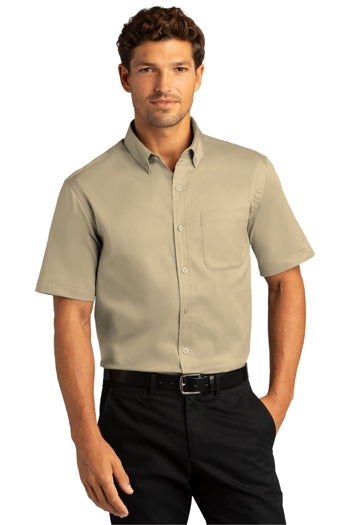 Port Authority - Short Sleeve SuperPro React™Twill Shirt. W809