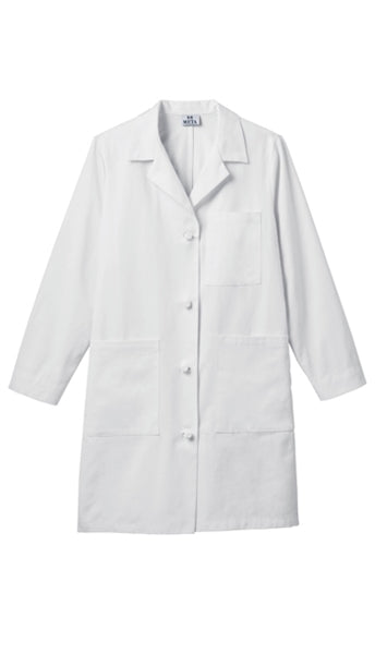 White Swan META - Ladies 38" Knot Button iPad Lab Coat. 763