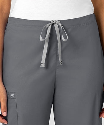 WonderWink - WonderWORK Unisex Drawstring Cargo Scrub Pants - SHORT. 500S