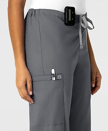 WonderWink - WonderWORK Unisex Drawstring Cargo Scrub Pants - SHORT. 500S
