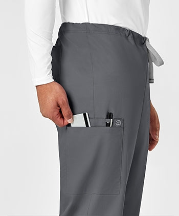 WonderWink - WonderWORK Unisex Drawstring Cargo Scrub Pants - SHORT. 500S