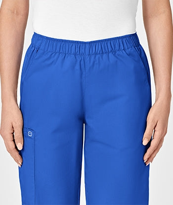 WonderWink - WonderWORK Women's Pull-On Cargo Scrub Pants - PETITE. 501P