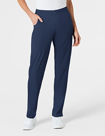 WonderWink - W123 Women's Flat Front Double Cargo Scrub Pants - PETITE. 5155P
