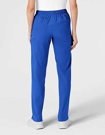 WonderWink - W123 Women's Flat Front Double Cargo Scrub Pants - PETITE. 5155P