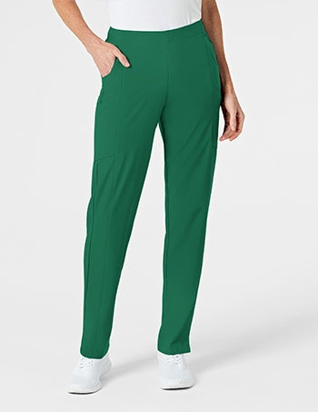 WonderWink - W123 Women's Flat Front Double Cargo Scrub Pants - PETITE. 5155P