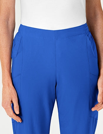 WonderWink - W123 Women's Flat Front Double Cargo Scrub Pants - PETITE. 5155P