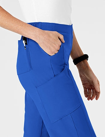 WonderWink - W123 Women's Flat Front Double Cargo Scrub Pants - PETITE. 5155P