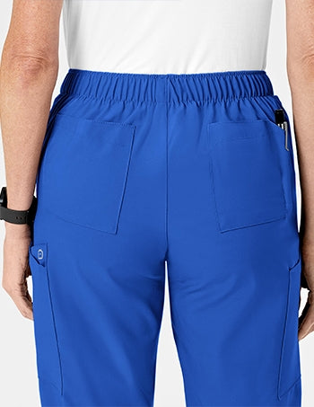 WonderWink - W123 Women's Flat Front Double Cargo Scrub Pants - PETITE. 5155P