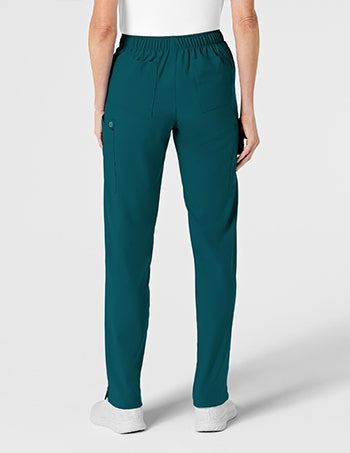 WonderWink - W123 Women's Flat Front Double Cargo Scrub Pants - TALL. 5155T