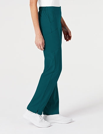 WonderWink - W123 Women's Flat Front Double Cargo Scrub Pants - TALL. 5155T