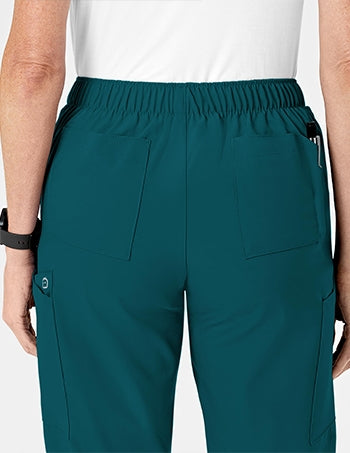 WonderWink - W123 Women's Flat Front Double Cargo Scrub Pants - TALL. 5155T