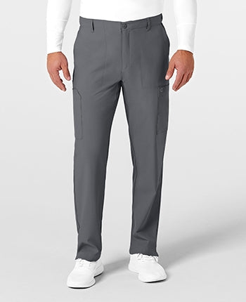 WonderWink - W123 Men's Flat Front Cargo Pocket Scrub Pants - SHORT. 5355S