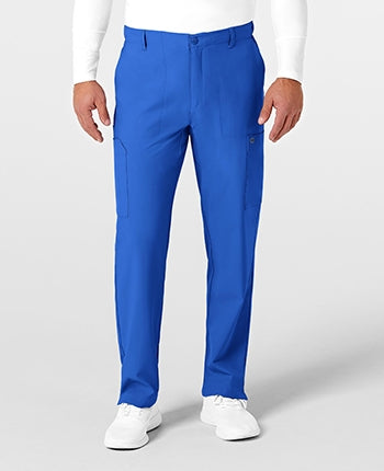 WonderWink - W123 Men's Flat Front Cargo Pocket Scrub Pants - SHORT. 5355S