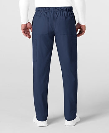 WonderWink - W123 Men's Flat Front Cargo Pocket Scrub Pants - SHORT. 5355S