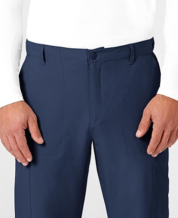 WonderWink - W123 Men's Flat Front Cargo Pocket Scrub Pants - SHORT. 5355S