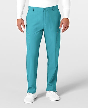 WonderWink - W123 Men's Flat Front Cargo Pocket Scrub Pants - TALL. 5355T