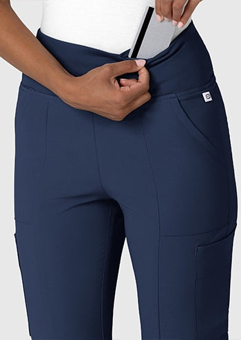 WonderWink - RENEW Women's Front Slit Flare Scrub Pant - PETITE. 5534P