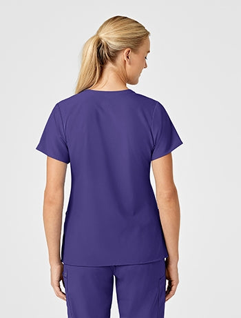 WonderWink - W123 Women's Stylized V-neck Scrub Top. 6155